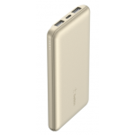 Belkin BPB011btGD BoostCharge 便攜式行動電源 10000mAh + USB-A 至 USB-C 連接線 (金色)